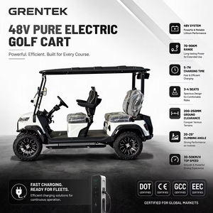 Voiturette de golf électrique GRENTEK Eco Silent 4 places, silencieuse, sans bruit, pour parcours de golf et routes privées. - Product Image 4