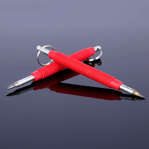 Aguja de marcado de manga roja con punta de carburo de aleación, vástago recto, herramienta industrial para metalurgia - Product Image 1