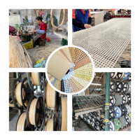 Rouleau de cannage synthétique en plastique durable pour portes d'armoires, plafonds, chaises, séparateurs de pièce, mobilier d'extérieur, entrepôt, parc