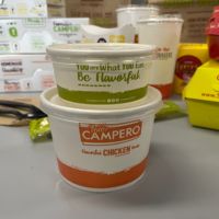 Caja de papel Envases compostables desechables biodegradables Envases de comida para llevar Envases reciclables de alimentos personalizados MOQ bajo