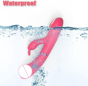 10 modu Usb şarj aleti G nokta çift vibratör seks oyuncak kadınlar süper dalga tavşan vibratörler G noktası yapay penis kadınlar için seks - Product Image 5