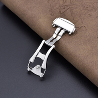 JUELONG OEM fermoir de déploiement polonais métal solide papillon montre boucle remplacement pour bracelets de montre