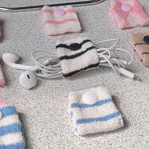 <b>Cable</b> Clips Fabric Portable Storage For Data <b>Cables</b> Chargers Cotton Material With Magnetic Closure Multicolor Options - Product Image 1