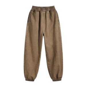 450g lourd lâche rétro lâche pantalons de survêtement lourd lavé Street Style Jogging pantalon hommes pantalons de survêtement personnalisés - Product Image 5