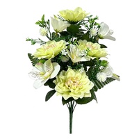 Groothandel 9-delige waaier-vormige kunstmatige Dahlia boeket voor Moederdag, openingsbanket, decoratie van feestlocaties