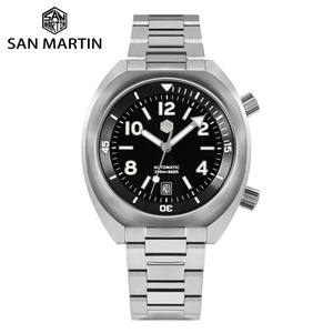San Martin Men Diving Watch YN55 Button Control Bidirectional Turn Chapter Ring <b>Automatic</b> Mechanical Sapphire Waterproof 200m - Product Image 1