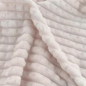 Double Sided Polyester Flannel Fleece Plush Autumn Winter Thickened Coral Fleece Fabric For Blanket Clothing