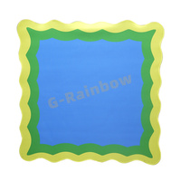 Tapis de jeu de Mahjong personnalisé de 33 pouces, motif personnalisé, pliable, en néoprène, carré, avec design antidérapant