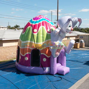 Castillo inflable, castillos hinchables comerciales para exteriores, domo inflable con forma de conejo, casa de brinco para niños - Product Image 2
