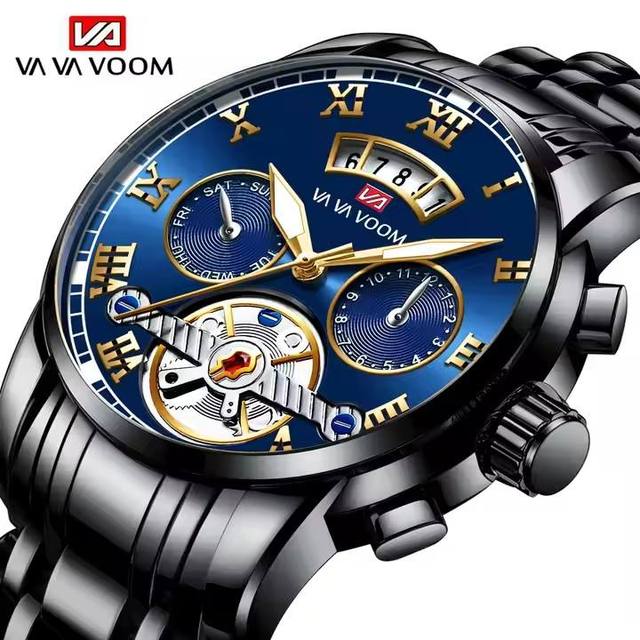 VA VA VOOM 2453 Hannah Martin Men's Luxury Wristwatch Stainless Steel Clock Casual Waterproof Original Quartz Watch for Men Uhr