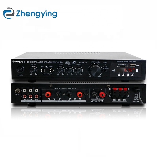 Zhengyin AV-369BT 5.1-channel Subwoofer High-power Stage Home Theater BT Radio Outdoor Power Amplifier Wholesale