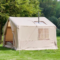 Tente de camping gonflable grande taille avec trou pour poêle pour l'hiver