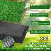 Césped Artificial Resistente al Agua con Altura de Pelo Personalizable para Jardín, Patio Trasero, Campo Deportivo y Paisajismo