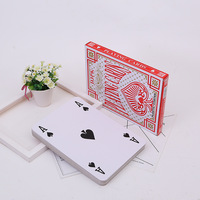 Jeux de cartes à jouer de grande taille en papier imprimé en gros, jeux de cartes de divertissement familial normaux