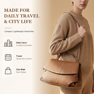 Retro Mujer Cuero Genuino Bolsos de Mano Lujo Hombro Bolsos Crossbody Diario Semana Logotipo Personalizado Marca Privada - Product Image 2