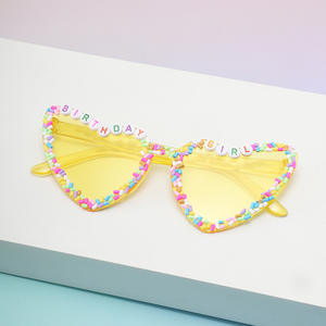 نظارات شمسية نسائية لؤلؤ عبر الحدود على شكل قلب ، نظارات شمسية مستقطبة للحماية من UV380 ، عدسات مستقطبة لحفلات الزفاف - Product Image 6