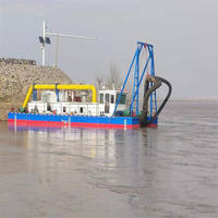 Drague à aspiration jet personnalisable de 6 à 10 pouces, machine de dragage efficace pour l'aspiration de sable avec moteur diesel pour l'extraction d'or