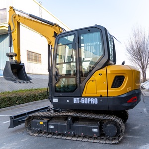 6 Ton Rubber Track <b>Mini</b> Excavator <b>Air</b>-<b>Conditioned</b> Cabin CE Approved Compact Digger for Urban Infrastructure Work - Product Image 5