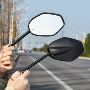 Lisheng Rearview <b>Mirror</b> For Haojue HJ125K 19 20 30 HJ150 7 8 C Scooter Replacement Part <b>Plastic</b> One Pair - Product Image 1