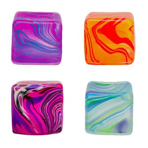 Slow Rebound Marble Pattern Cube <b>Squishy</b> Toys Plastic Slow Rising Maltose Cube Stress Relief Fidget Toys - Product Image 6