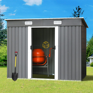 Caja <span class=keywords><strong>de</strong></span> Herramientas Metálica para Exteriores, Almacenamiento <span class=keywords><strong>de</strong></span> Herramientas <span class=keywords><strong>de</strong></span> Jardín, <span class=keywords><strong>Caseta</strong></span> <span class=keywords><strong>de</strong></span> Acero para Jardín, Patio, Césped y Patio Trasero - Product Image 5