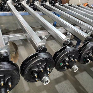 Nhà Máy Cung Cấp Trailer Hệ Thống Treo Trục Mỹ Phong Cách Tùy Chỉnh 8 Bu Lông 7000 Lb Xoắn Trailer Trục Với 12 "Phanh - Product Image 1