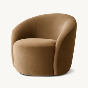 COPENHAGUE, estilo americano moderno, minimalista, de lujo, muebles para el hogar, sillones giratorios de tela para sala de estar - Product Image 1