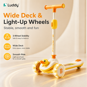 Poussette Tricycle Portable 3-en-1 Luddy Travel Pliable pour Bébé, Vélo d'Équilibre pour Tout-Petit, Porteur d'Extérieur 1-4 Ans - Product Image 1