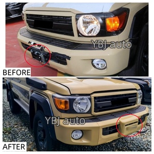 Accessori Auto YBJ 2024, Copertura Verricello <span class=keywords><strong>Beige</strong></span> FJ79, Paraurti Anteriore e Copertura Gancio Traino <span class=keywords><strong>Beige</strong></span> 2007-2021 per LC79 - Product Image 2