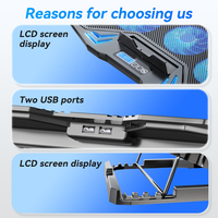 Seenda — refroidisseur USB pour ordinateur, 6 ventilateurs, Base PC portable