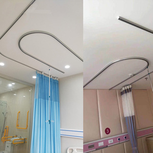 Rail de guidage suspendu pour plafond rond en alliage d'aluminium pour rideaux d'hôpital, usage médical - Product Image 2