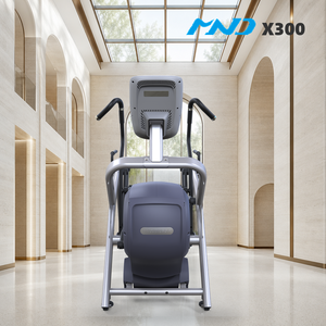 Équipement de fitness fiable : Elliptique MND avec écran et clavier, idéal pour les clubs de santé, gain de place - Product Image 1