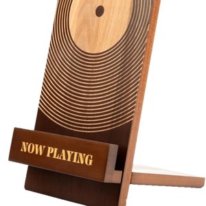 Wooden <b>Record</b> Display Rack Vinyl Album <b>Stand</b> Farmhouse Style Tabletop Storage Organizer Multi Purpose Home Decor - Product Image 5