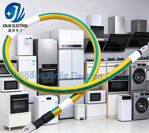 AWG3 Yüksek Akım Topraklama Kablosu, Sarı-Yeşil İzolasyonlu, Güç Dağıtımı için Halka Terminalli Kalaylı Bakır Tel - Product Image 6