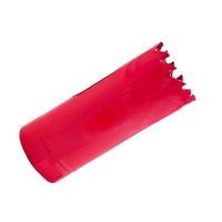 Foret de centrage bimétallique TC-Tools rouge 25 mm M42 en acier allié HSS à 4/6 dents variables pour le perçage du métal, de l'acier inoxydable et du bois