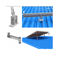 Support rotatif réglable pour panneaux photovoltaïques AL 6005-T5, finition anodisée, montage sur toit incliné, installation de carport, inclinaison 10-45°