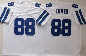 Maillots rétro des Dallas pour hommes # 88 Michael Irvin # 4 Dak Prescott # 22 maillots d'Emmitt Smith et autres maillots brodés - Product Image 4