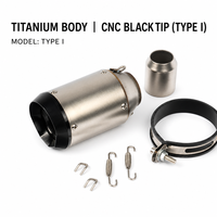 Knalpot Motor Stainless Steel AR untuk Kawasaki Z900 Z1000 Ninja 250 400 Yamaha R6