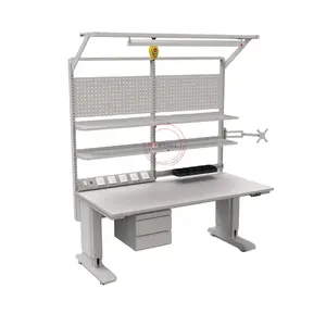 500kg capacity Motorized adjustable height electrical work bench school antistatic workbench