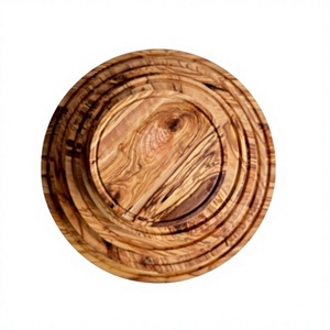 Plato de Madera para Servir Filetes con Asa, Apto para Lavavajillas, para Pizza y Barbacoa - Product Image 1