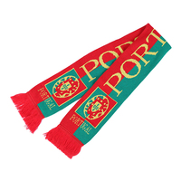 Europäischer Acryl-Strickschal mit Polen-Flaggen-Design Hochwertiger Jacquard-Fußballschal für Polnische Fußballfans