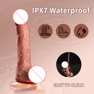 Kit de moules de luxe pour godemiché vibrant automatique en silicone de haute qualité, long et épais, avec fonction de pulvérisation, pour femmes, jouets sexuels - Product Image 5