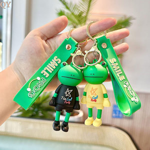 QY Custom Cartoon Silicone Keychain 3D Soft Rubber Character Pendant <b>Key</b> <b>Ring</b> Bag Charm <b>Car</b> <b>Key</b> Accessory Gift - Product Image 6
