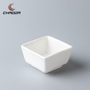 Fábrica Hot Sale Small Storage <span class=keywords><strong>Bowl</strong></span> quadrado <span class=keywords><strong>Sauce</strong></span> Bowls Heath Cerâmica Açúcar Cerâmica Chip e Dip <span class=keywords><strong>Bowl</strong></span> para Hotel e Casa - Product Image 3