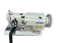 Machine à coudre industrielle Juki LU-1560N à double aiguille et pied entraîneur