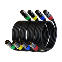 Câble professionnel plaqué or 3 broches XLR portable pour haut-parleur/micro, mâle vers femelle, équilibré, pour moniteur de studio, mixeur, DMX DBK SC1003
