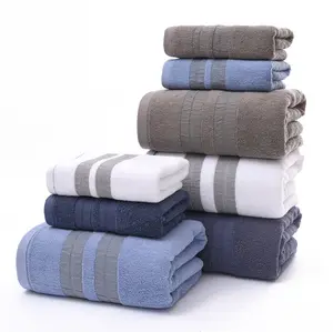 Conjunto de toalha de banho personalizado, conjunto de 6 peças de toalha de banho personalizado, 100% algodão, para banheiro