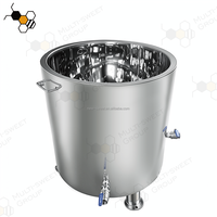 Chauffe-cire et miel à bain-marie double enveloppe grande capacité 150L, réservoir de chauffage et de décantation électrique pour le traitement du miel