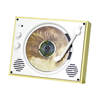 Accueil Dj Hifi Cassette À Distance 2000mAh Sans Fil DCD VCD Tourne-Disque Affichage Rotatif Portable Rétro Usb Externe Lecteur Cd