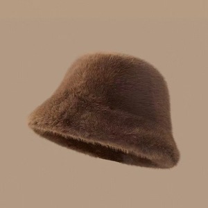 قبعة صياد نسائية للخريف والشتاء من الفرو الصناعي الناعم، قبعة دافئة للاستخدام اليومي - Product Image 2
